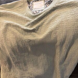 Denim-and-flower Men's Blue and Grey Shirt